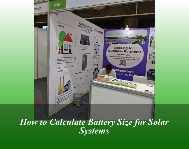 How to Calculate Battery Size for Solar Systems